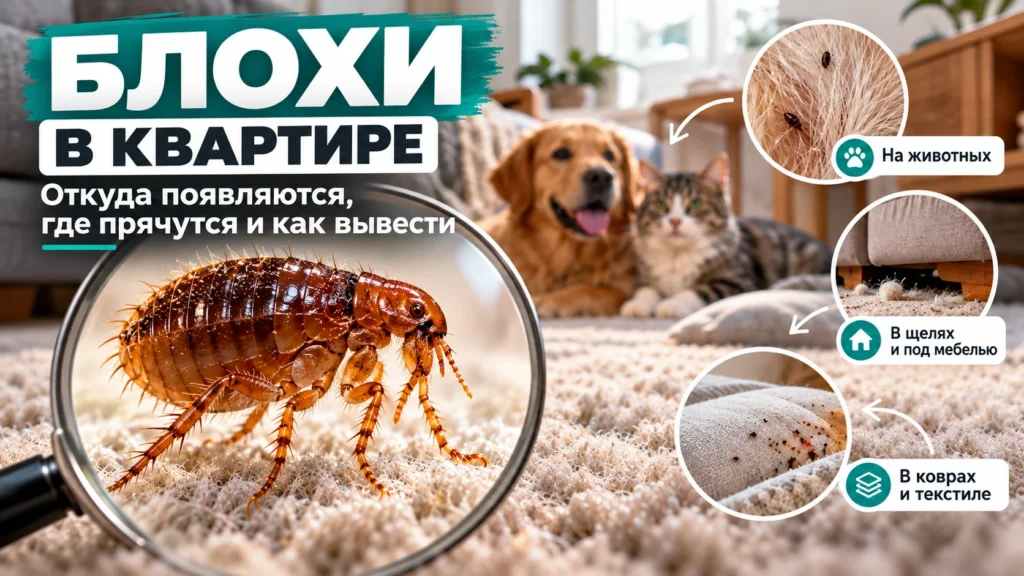 Блохи в квартире где прячутся и как вывести