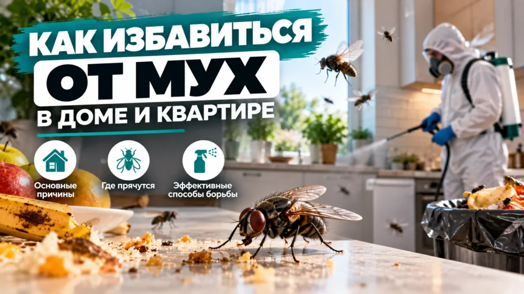 Как избавиться от мух эффективные способы