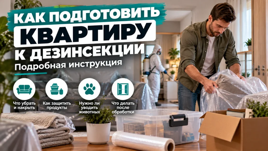 Как подготовить квартиру к дезинсекции