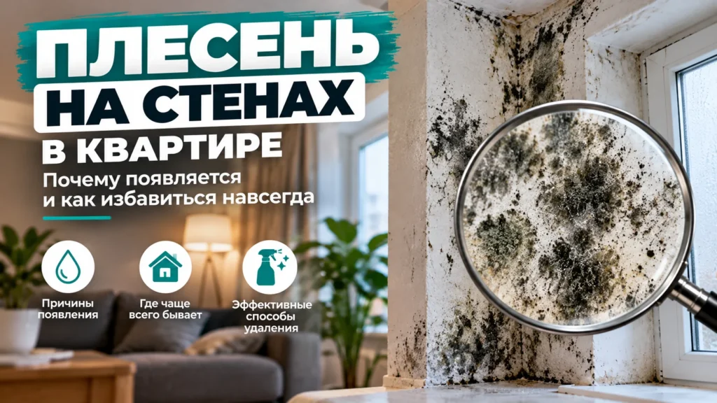 Плесень на стенах причины
