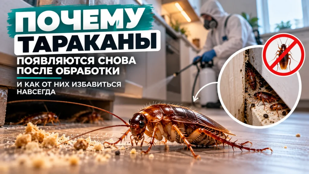 Почему тараканы возвращаются